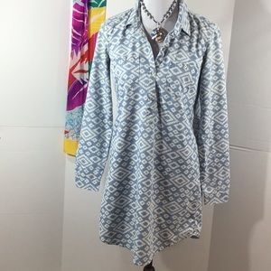Lucky Brand shirt tail pull over dress S